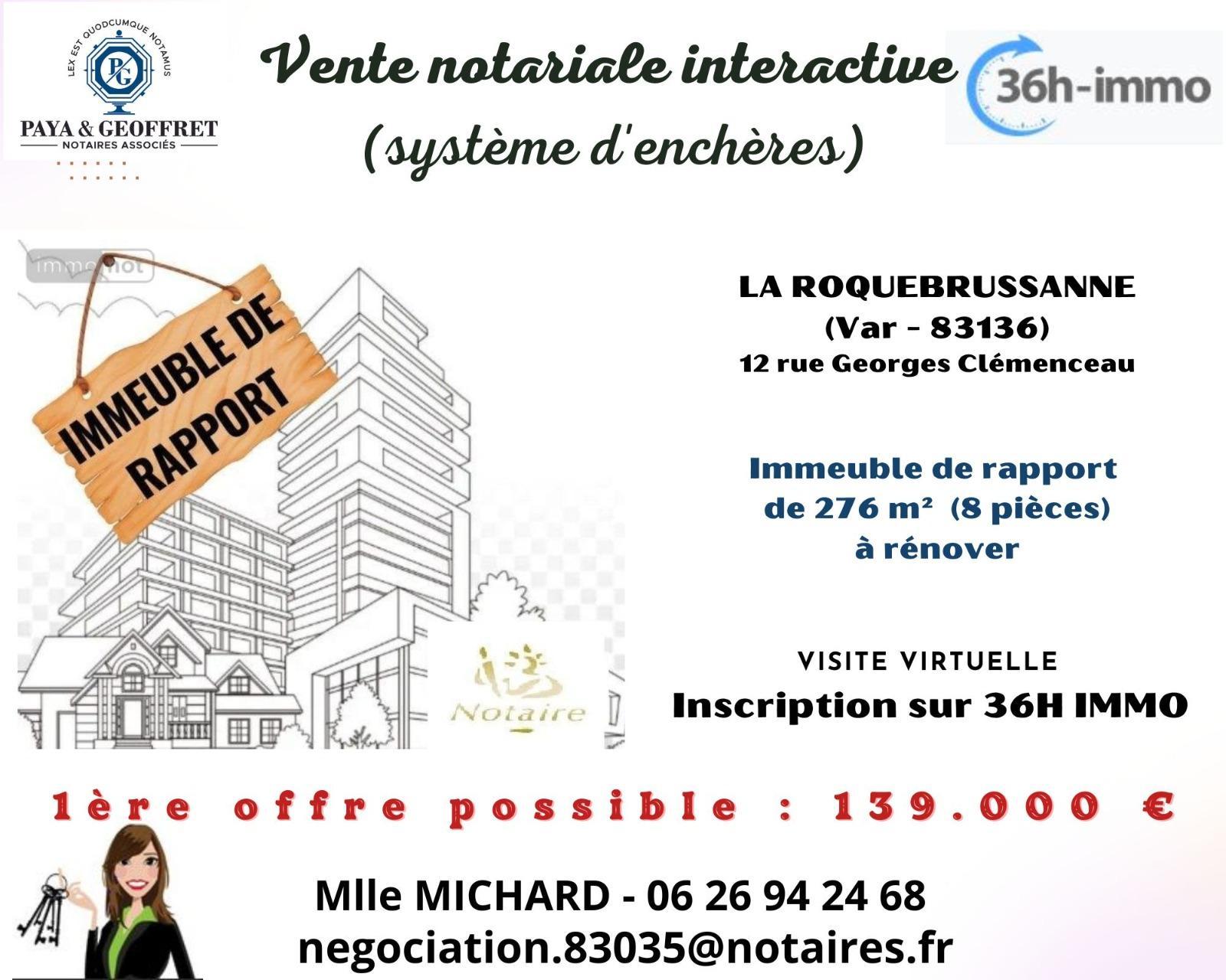 Immeuble à La Roquebrussanne